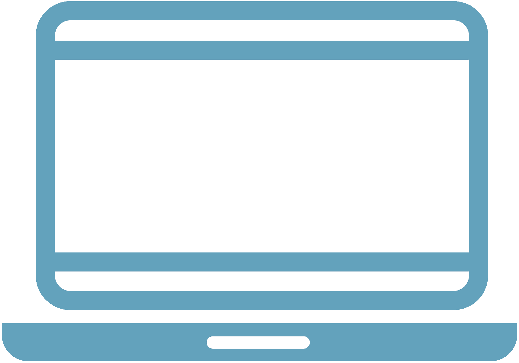 Laptop icon - Labfolder blue