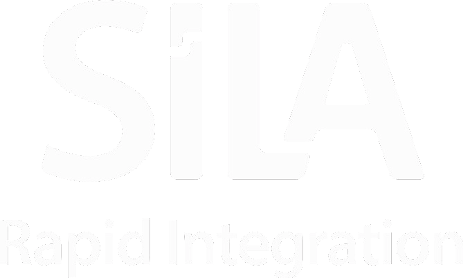 SiLA logo - White