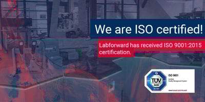  Labforward has received ISO 9001:2015 certification  