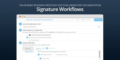  New in labfolder: Introducing the Signature Workflows App  