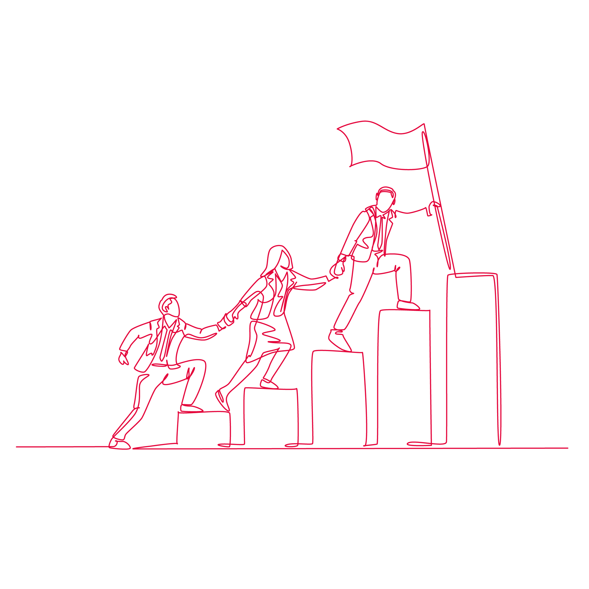 LAB_illus_teamwork_help_graph_flag_L